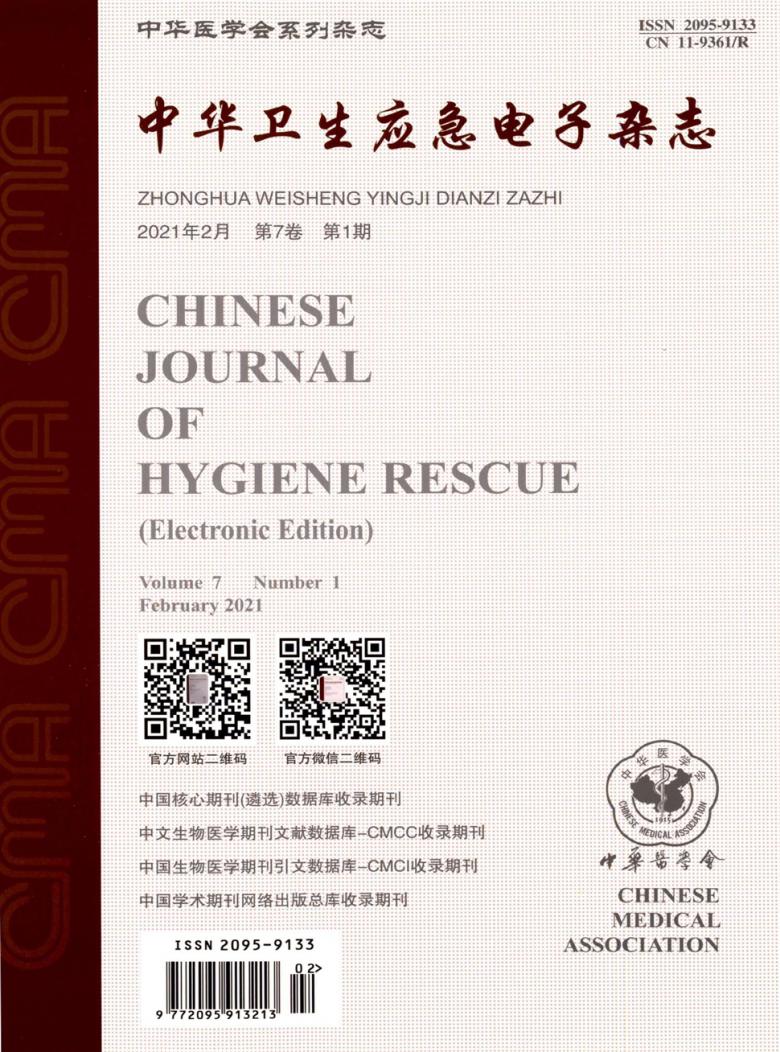 中华卫生应急电子杂志封面