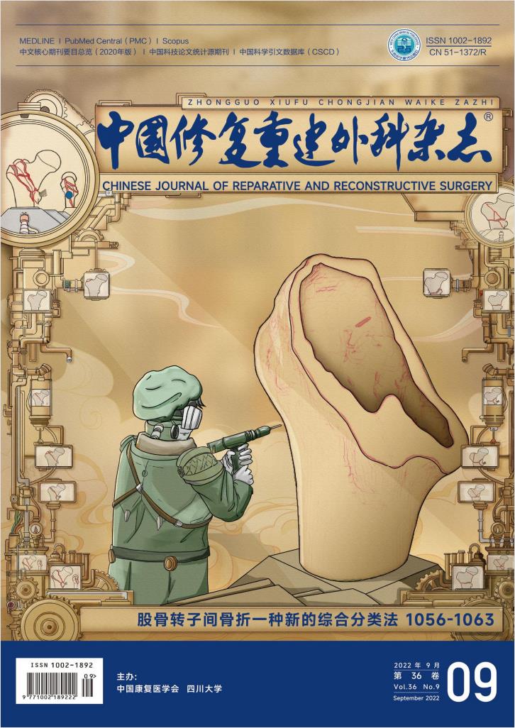 中国修复重建外科杂志封面