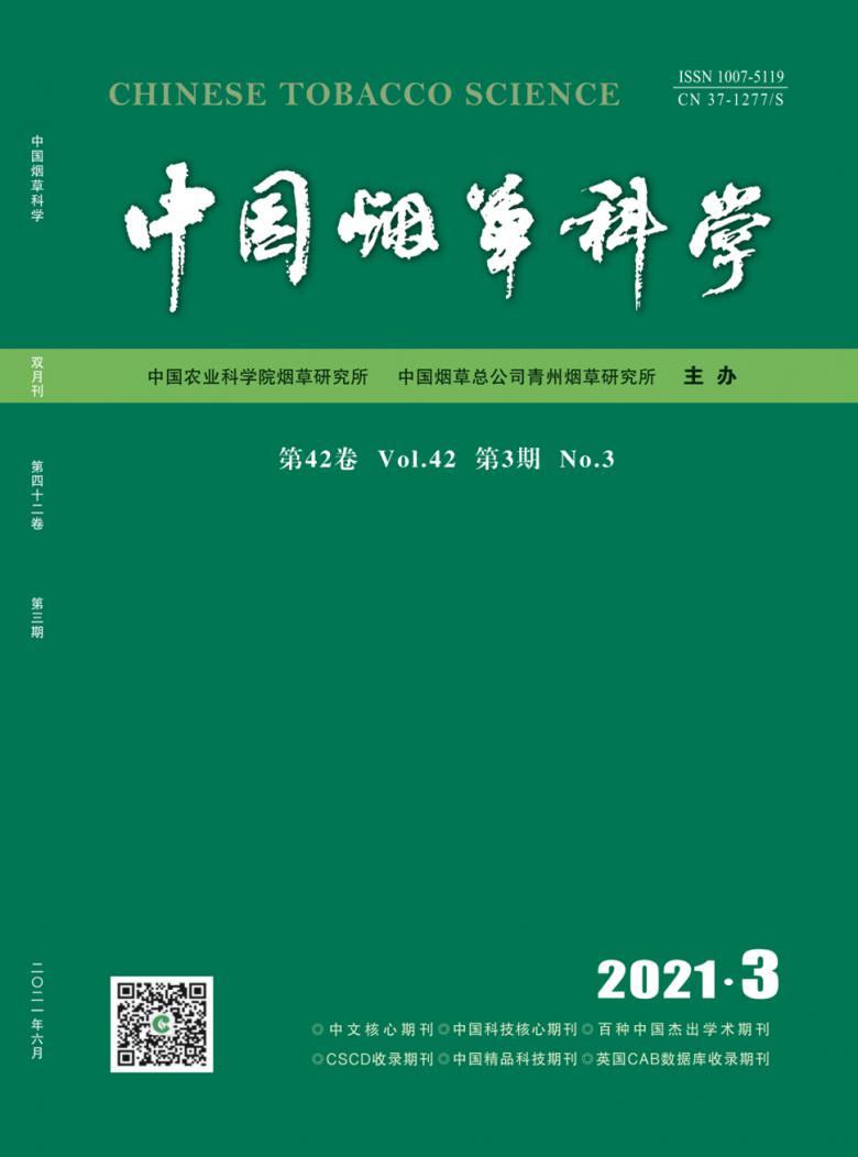 中国烟草科学杂志封面