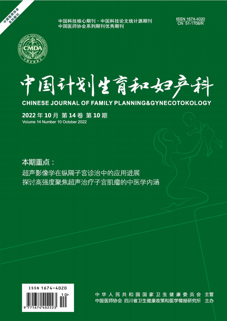 中国计划生育和妇产科杂志封面