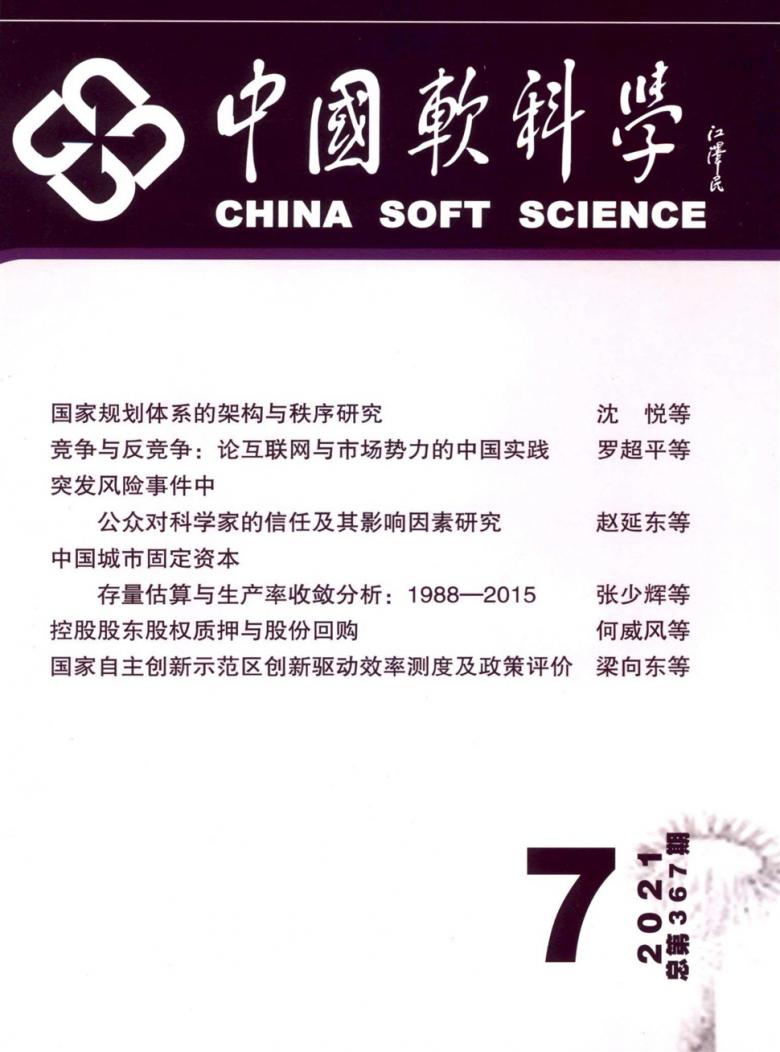 中国软科学杂志封面