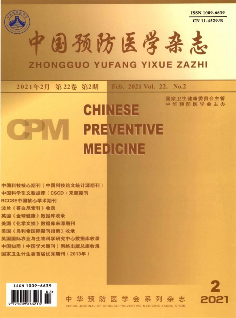 中国预防医学杂志封面