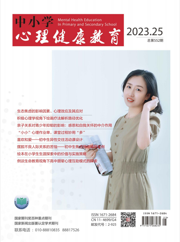 中小学心理健康教育杂志封面