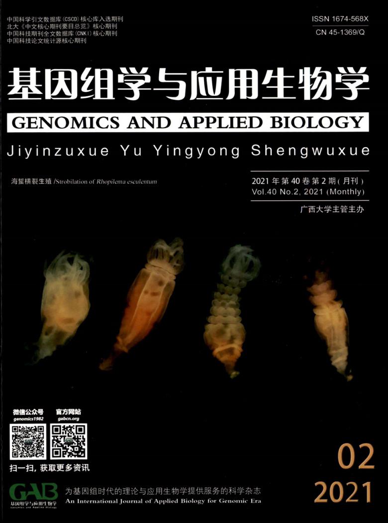 基因组学与应用生物学杂志封面