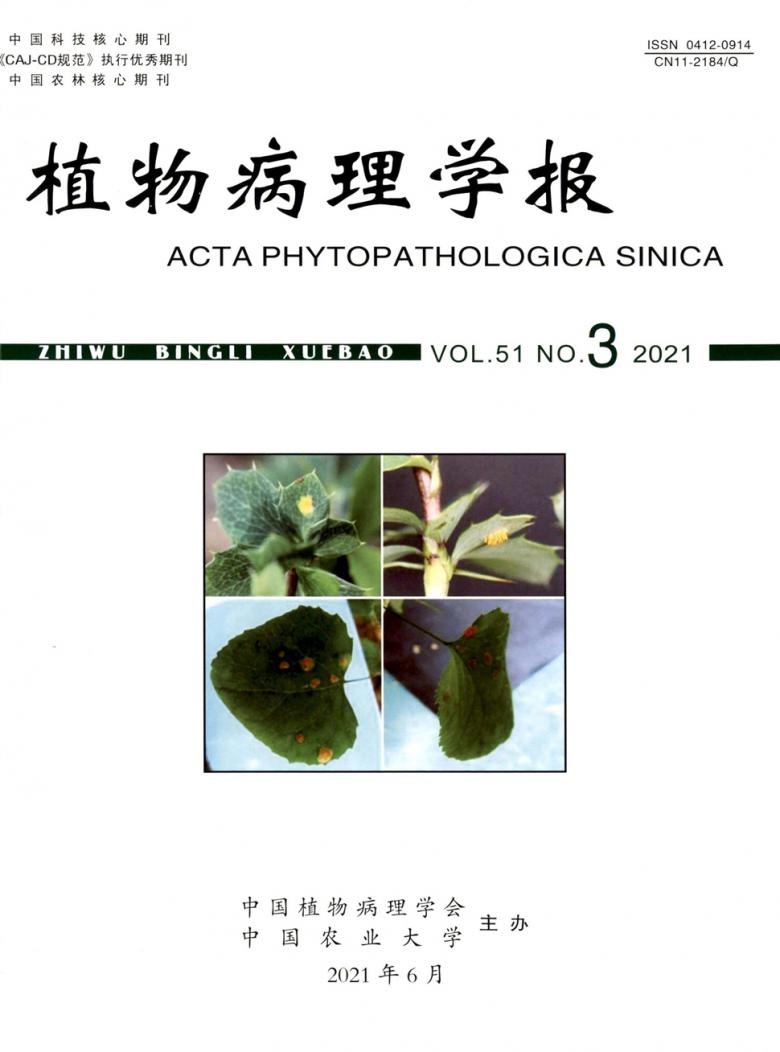植物病理学报封面