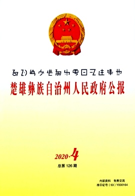 楚雄彝族自治州人民政府公报杂志封面