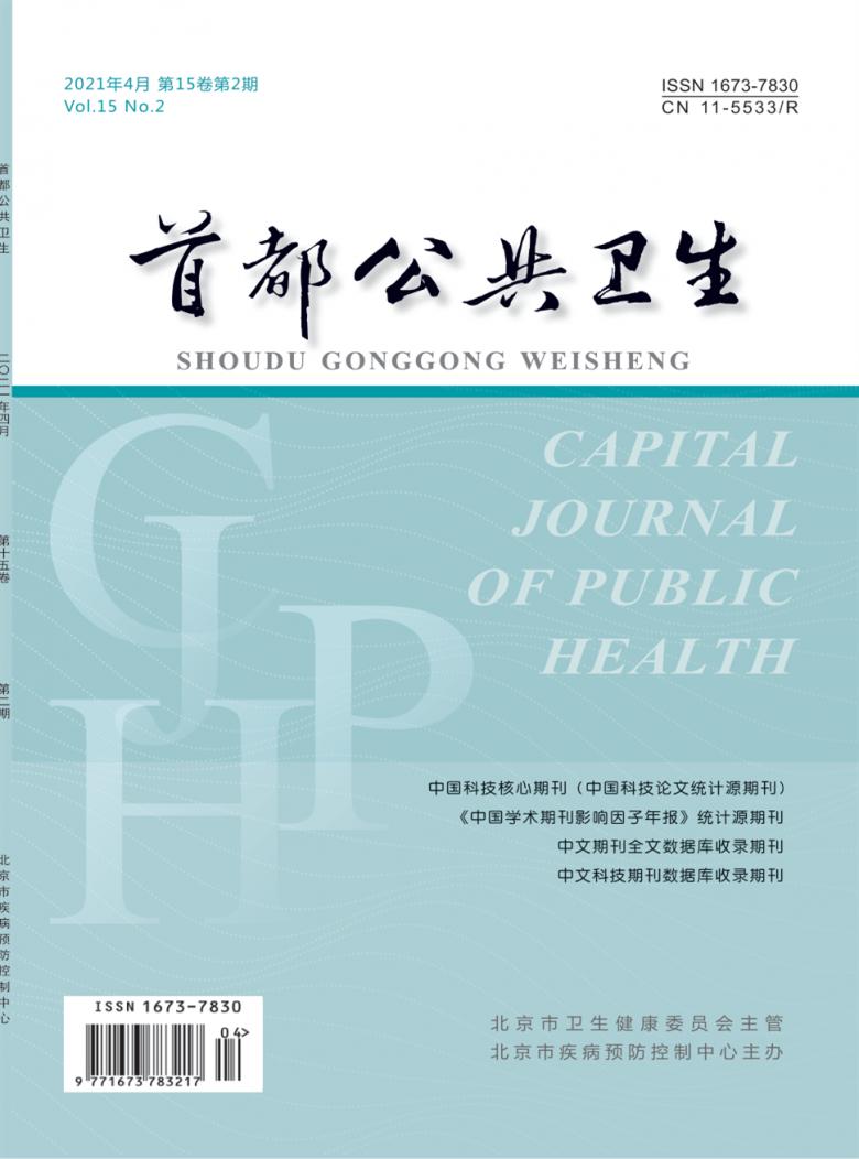 首都公共卫生杂志封面